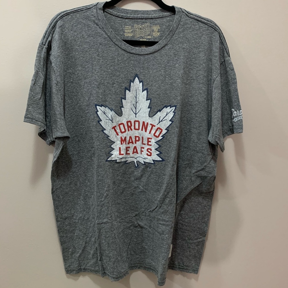 Retro Brand Toronto Maple Leafs Gray Heathered